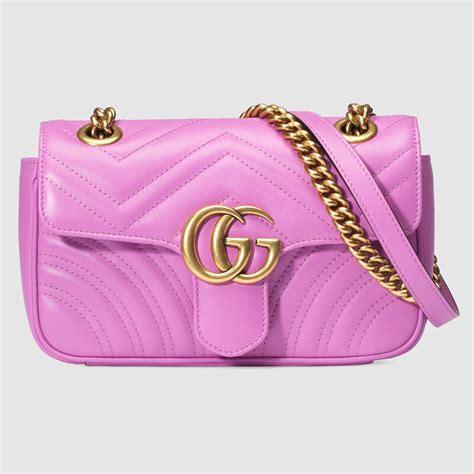 gucci pink marmont|Gucci pink mini flower pouch.